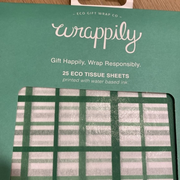 2 NEW Wrappily Eco-Friendly Gift Wrap Set 25 sheets each pack - Picture 3 of 4